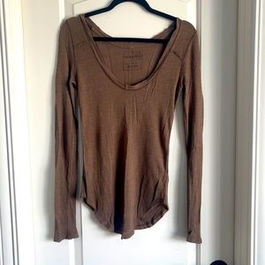 Free People Ribbed Long Sleeve